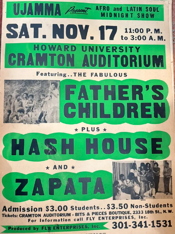 Father's Children, Hash House, and Zapata at Cramton Auditorium 1973